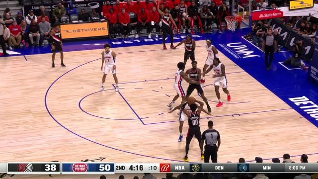 【2023年11月02日 开拓者vs活塞集锦】一直玩技术别忘了他的身体天赋！坎宁安闪电快下单手风车秀翻全场