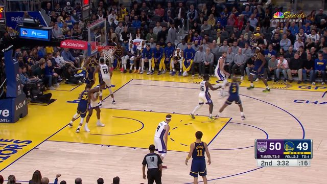 【2023年11月02日 国王vs勇士集锦】深入游龙势不可挡 维金斯无视巴恩斯启动攻筐