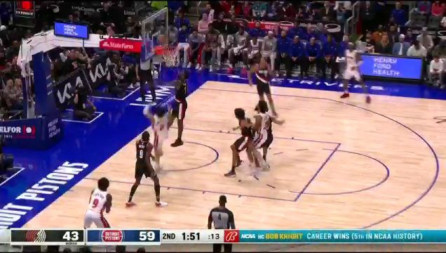 【2023年11月02日】NBA常规赛：开拓者vs活塞英文原声全场回放