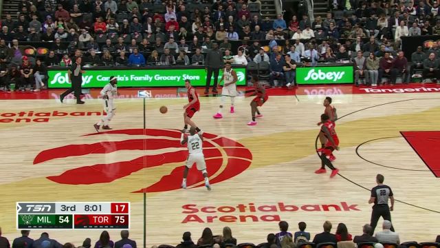 【2023年11月02日 雄鹿vs猛龙集锦】手感来的很及时！克劳德连续两记三分飙中杀人又诛心