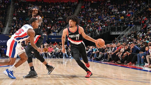 【2023年11月02日 开拓者vs活塞集锦】开拓者110-101活塞 坎宁安空砍30+5开拓者后来居上反败为胜