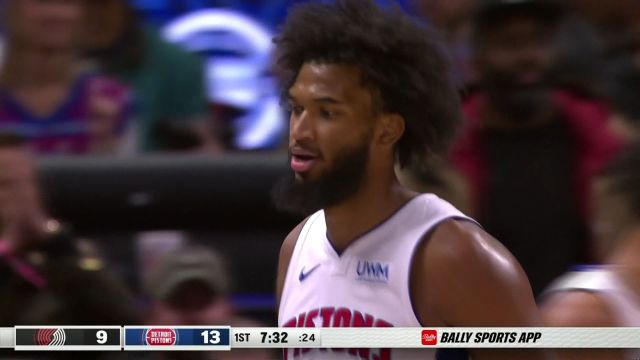 【2023年11月02日 开拓者vs活塞集锦】篮下侵略性十足 巴格利强吃格兰特拿下2+1