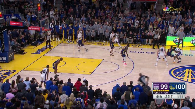 【2023年11月02日 国王vs勇士集锦】神仙球点燃全场 萨博尼斯关键时刻中距离打板命中