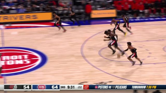 【2023年11月02日 开拓者vs活塞集锦】吃饼吃的很舒服 艾顿轻轻一跃完成空接