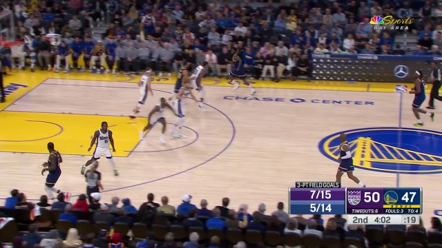 【2023年11月02日 国王vs勇士集锦】大个子视野开阔 卢尼炮弹直传连线格林内线建功