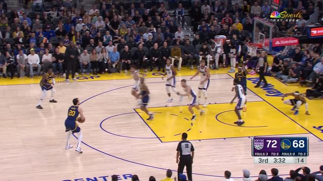 【2023年11月02日 国王vs勇士集锦】保罗眼疾手快送出助攻 萨里奇无人看管三分打进