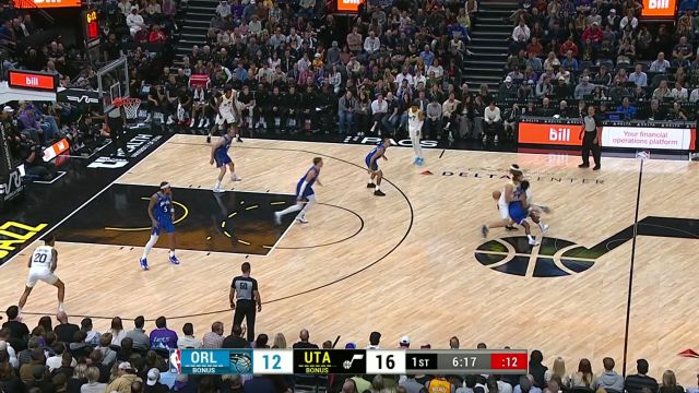 【2023年11月03日 魔术vs爵士集锦】积极就有用！克拉克森自投自抢进攻篮板补篮打进2分