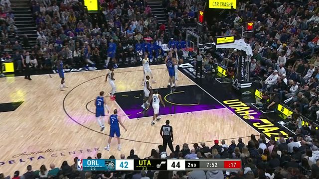 【2023年11月03日 魔术vs爵士集锦】点燃主场火热氛围！邓恩妙传阿巴吉一飞冲天单手劈扣