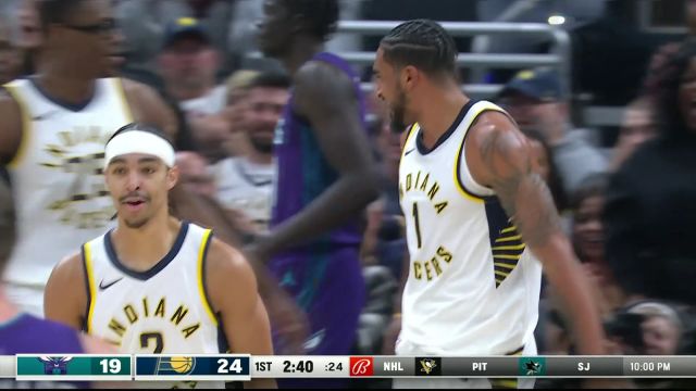 【2023年11月05日 黄蜂vs步行者集锦】天马流星锤！内姆布哈德鬼手刀球抢断助攻托平战斧劈扣