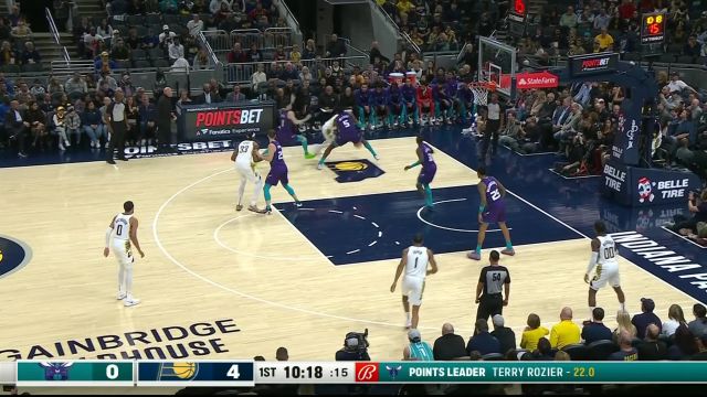 【2023年11月05日 黄蜂vs步行者集锦】布朗假突真传吸引火力 托平心领神会干拔暴扣势大力沉