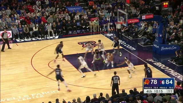 【2023年11月05日 太阳vs76人集锦】还是得靠他！戈登反击上篮偏出杜兰特跟进双手补扣