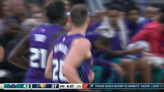 【2023年11月05日 黄蜂vs步行者集锦】动作美如画！海沃德背身单吃极致后仰中投命中