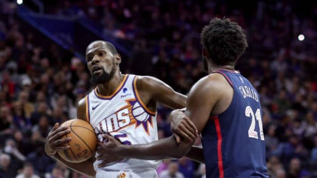 【2023年11月05日 太阳vs76人集锦】太阳vs76人五佳球 杜兰特无解3+1恩比德滑翔劈扣