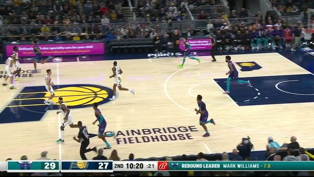 【2023年11月05日 黄蜂vs步行者集锦】攻传两端皆有建树！华盛顿眼观六路妙手疾传助攻理查兹单手劈扣