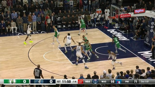 【2023年11月07日 凯尔特人vs森林狼集锦】偷鸡不成蚀把米！波神迎面巴掌大帽扇飞麦克丹尼尔斯拒绝被隔扣