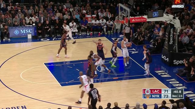 【2023年11月07日 快船vs尼克斯集锦】熟悉的登哥回来了 哈登碾压突破+超远三分惊艳全场