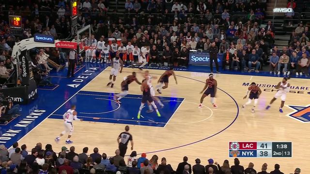 【2023年11月07日 快船vs尼克斯集锦】无心插柳柳成荫 兰德尔送出空配连线篮球直接进筐