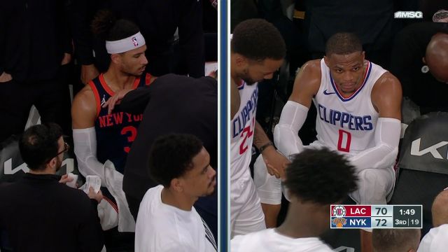 【2023年11月07日】NBA常规赛：快船vs尼克斯第3节英文原声回放