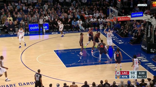 【2023年11月07日 快船vs尼克斯集锦】徐静雨再喷祖巴茨：约基奇对位他命中率能再提升20%