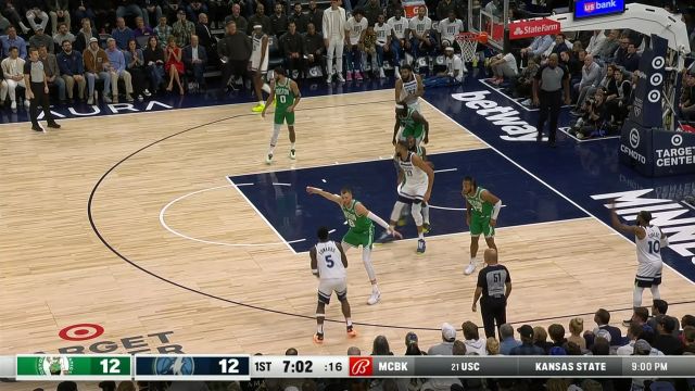 【2023年11月07日 凯尔特人vs森林狼集锦】根本不把你放在眼里！布朗抢断上篮+干拔三分自信猛增