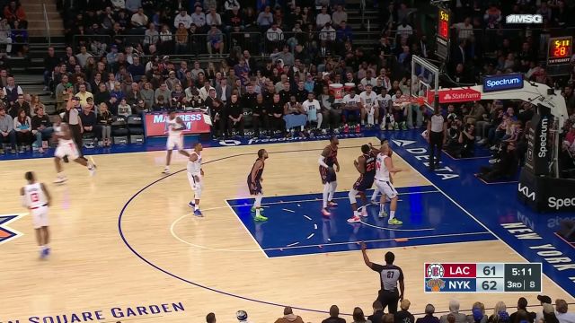 【2023年11月07日 快船vs尼克斯集锦】卡椒轮番开火 乔治三分命中小卡快攻暴扣