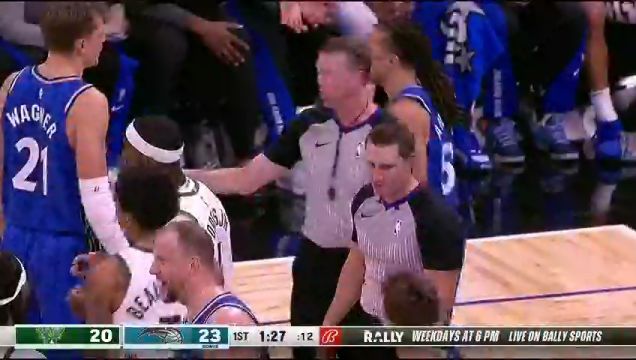 【2023年11月12日】雄鹿vs魔术第1节中文解说录像回放