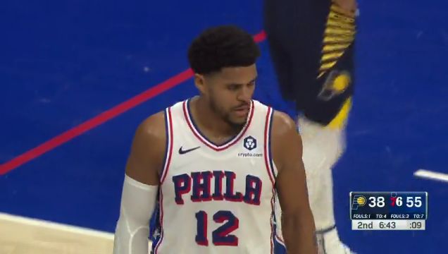 【2023年11月13日】步行者vs76人第2节英文原声录像回放