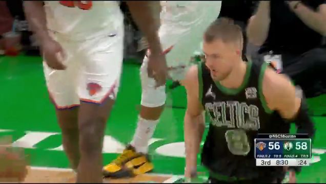 【2023年11月14日 尼克斯vs凯尔特人集锦】反超就在一瞬间！波尔津吉斯神兵天降跟进补扣