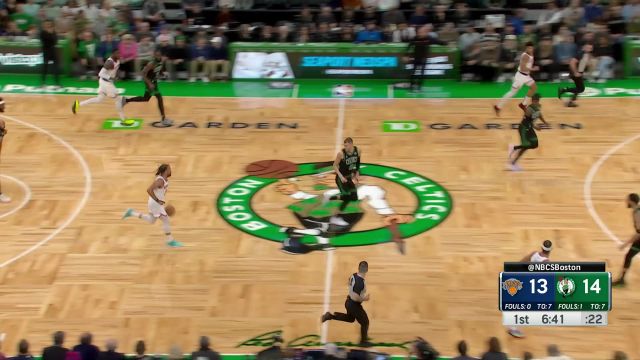 【2023年11月14日 尼克斯vs凯尔特人集锦】命中率直线上升！布伦森面对波神急停跳投手拿把掐