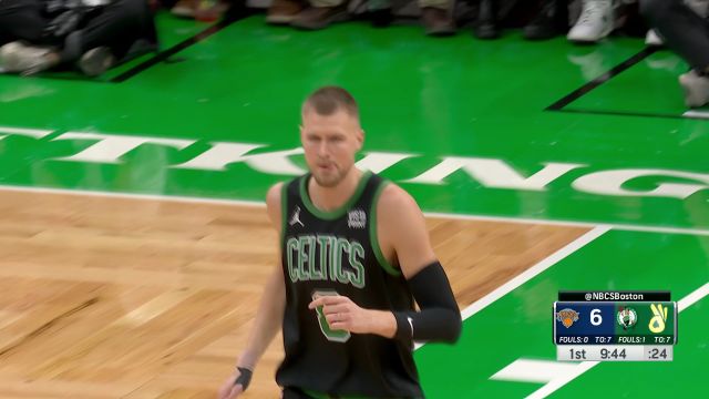 【2023年11月14日 尼克斯vs凯尔特人集锦】无敌是多么寂寞！波神弧顶三分+单臂空接连取五分