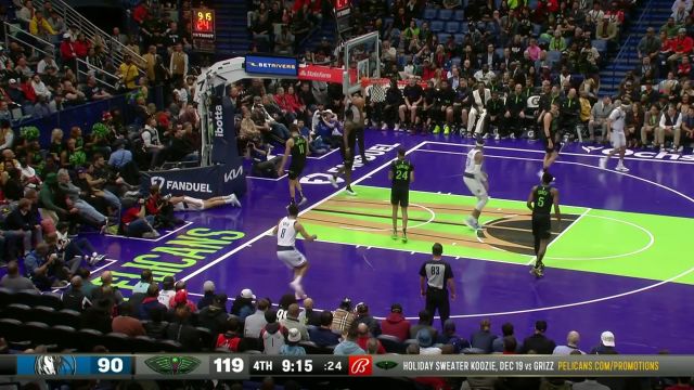 【2023年11月15日 独行侠vs鹈鹕集锦】独行侠vs鹈鹕五佳球 锡安抢断一条龙折叠背扣 马绍尔后场超远打板压哨三分