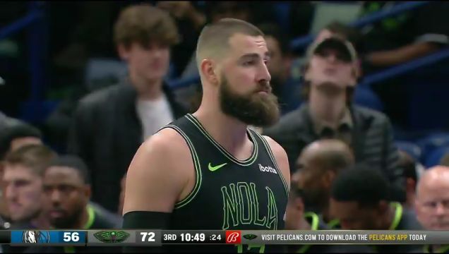 【2023年11月15日】独行侠vs鹈鹕第3节英文原声录像回放