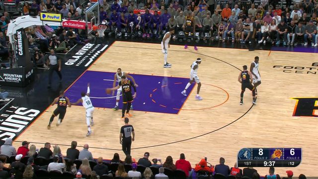 【2023年11月16日 森林狼vs太阳集锦】歇了好几场但也不影响进攻状态 布克长驱直入丝滑上篮