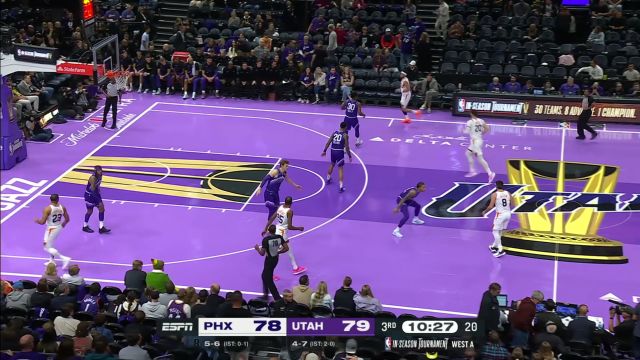 【2023年11月18日 太阳vs爵士集锦】弹弹弹终于弹进 布克翻身跳投弹筐而入