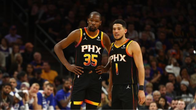 【2023年11月18日 太阳vs爵士集锦】望眼欲穿！太阳三巨头难迎合体，比尔伤缺，布克出战成疑，KD或又单核带队能双杀爵士吗？