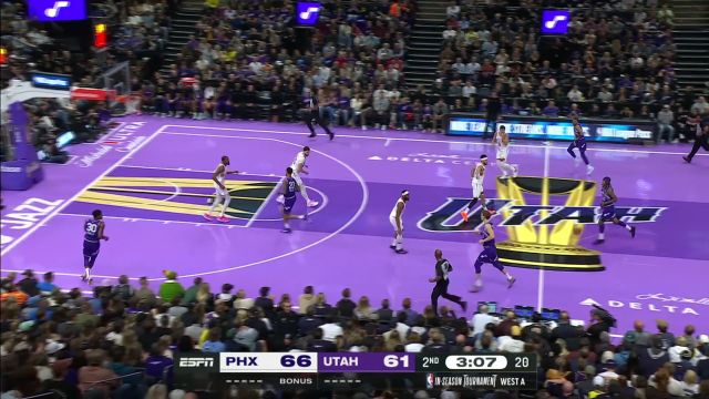 【2023年11月18日 太阳vs爵士集锦】打不进也没关系 克拉克森上篮偏出科林斯跟进补篮