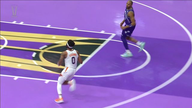 【2023年11月18日 太阳vs爵士集锦】古德温抢断反击企图滑翔劈扣 霍顿-塔克不依不饶大帽扇飞