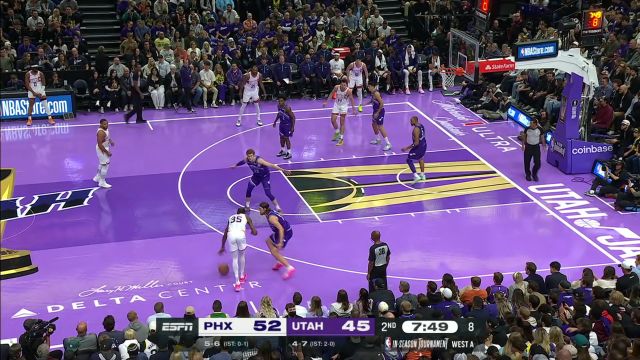 【2023年11月18日 太阳vs爵士集锦】拆解防守的能力舍我其谁？杜兰特强投三分正中靶心