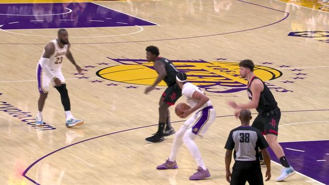 【2023年11月20日】NBA常规赛：火箭vs湖人第2节英文原声录像回放