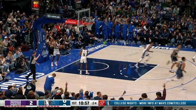 【2023年11月20日 国王vs独行侠集锦】开场小试牛刀 东契奇外线开炮三分张手就有