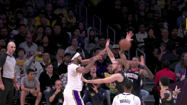 【2023年11月20日 火箭vs湖人集锦】詹眉连线打穿防守 浓眉胸有成竹助攻詹姆斯飞身上篮