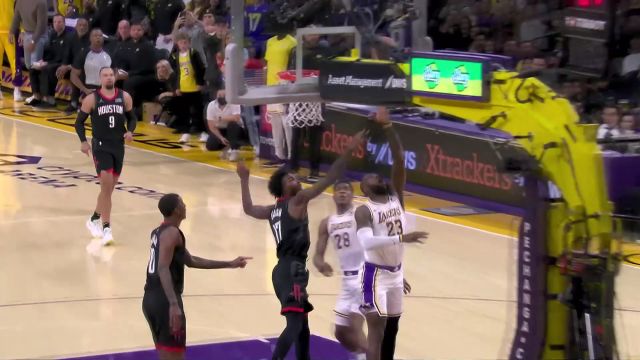 【2023年11月20日 火箭vs湖人集锦】全面爆发掌控进攻端 詹姆斯撤步三分穿云箭百步穿杨