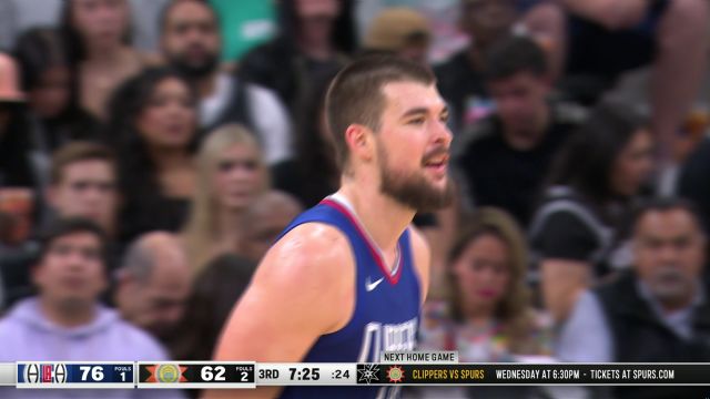 【2023年11月21日 快船vs马刺集锦】终于不再是黄油手 莱昂纳德直塞篮下祖巴茨双手背扣