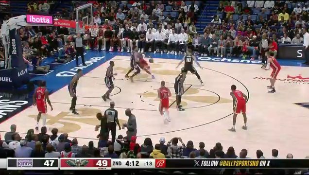 【2023年11月21日】NBA常规赛：国王vs鹈鹕第2节英文原声录像回放