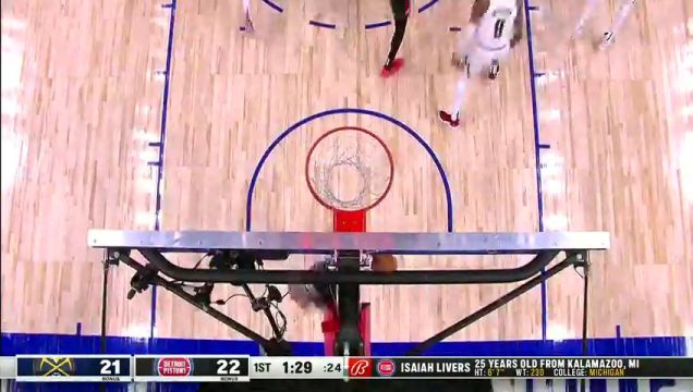 【2023年11月21日】掘金vs活塞第1节英文原声录像回放