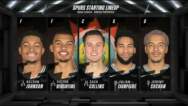 【2023年11月21日】快船vs马刺第1节中文解说录像回放