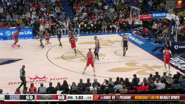 【2023年11月21日 国王vs鹈鹕集锦】如入无人之境 马绍尔急停晃飞防守轻松命中