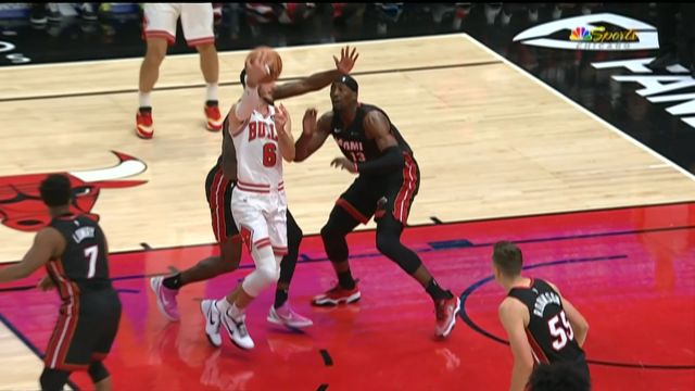 【2023年11月21日 热火vs公牛集锦】这合同太超值了！ 卡鲁索一传一攻尽显王者风范