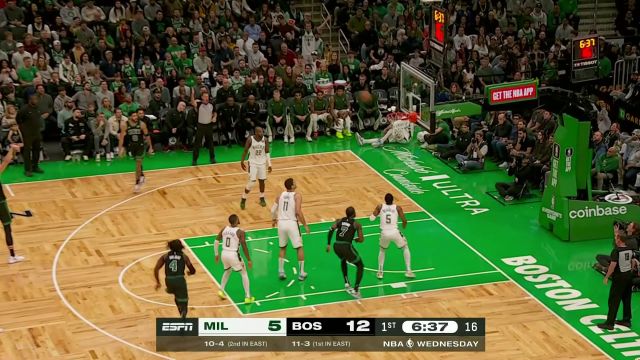 【2023年11月23日 雄鹿vs凯尔特人集锦】配合默契！米德尔顿铆劲蓄力超远长传助攻字母哥上篮得手