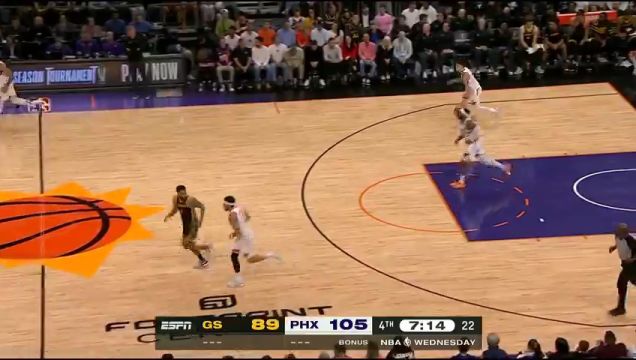 【2023年11月23日】勇士vs太阳皓篮球二路解说全场录像回放